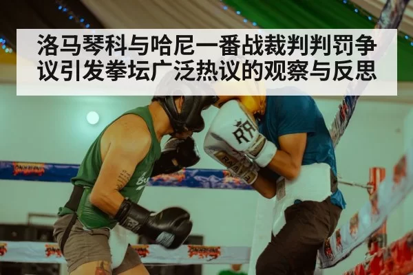 洛马琴科与哈尼一番战裁判判罚争议引发拳坛广泛热议的观察与反思